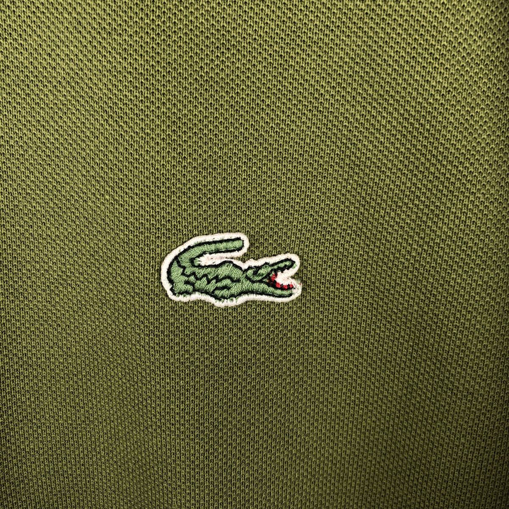 Lacoste LACOSTE Long Sleeve Polo Shirt Size 5 (Men's Size L) cotton Khaki type Vintage Second Hand