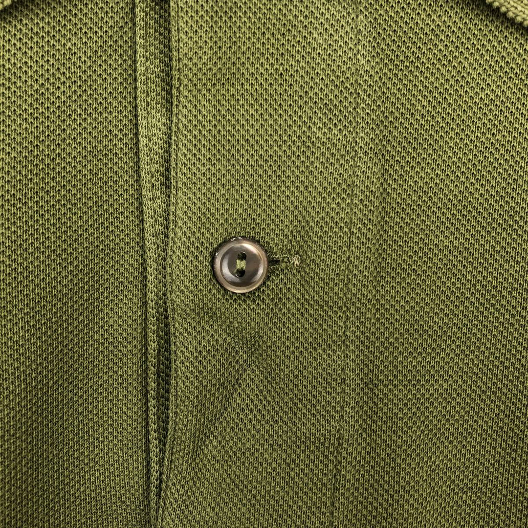 Lacoste LACOSTE Long Sleeve Polo Shirt Size 5 (Men's Size L) cotton Khaki type Vintage Second Hand