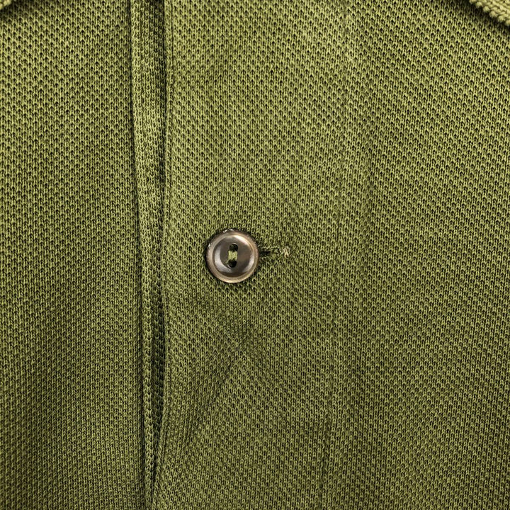 Lacoste LACOSTE Long Sleeve Polo Shirt Size 5 (Men's Size L) cotton Khaki type Vintage Second Hand