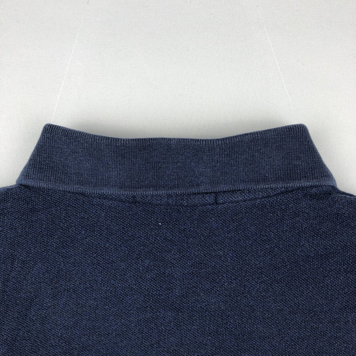 Ralph Lauren CUSTOM SLIM FIT Long-Sleeve Polo Shirt, Men's Size M (approx.) cotton navy blue type Vintage Second Hand