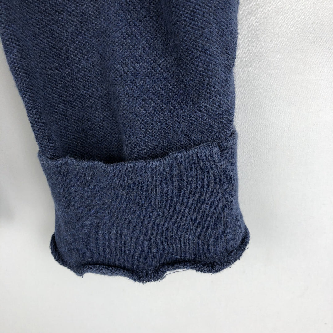Ralph Lauren CUSTOM SLIM FIT Long-Sleeve Polo Shirt, Men's Size M (approx.) cotton navy blue type Vintage Second Hand