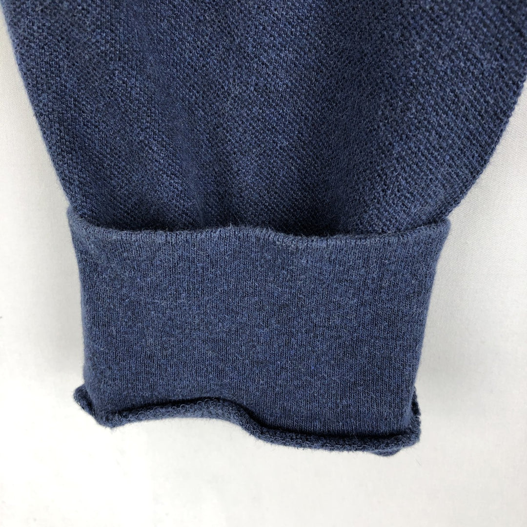 Ralph Lauren CUSTOM SLIM FIT Long-Sleeve Polo Shirt, Men's Size M (approx.) cotton navy blue type Vintage Second Hand