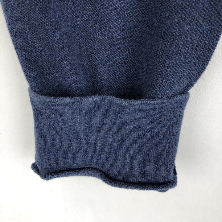 Ralph Lauren CUSTOM SLIM FIT Long-Sleeve Polo Shirt, Men's Size M (approx.) cotton navy blue type Vintage Second Hand
