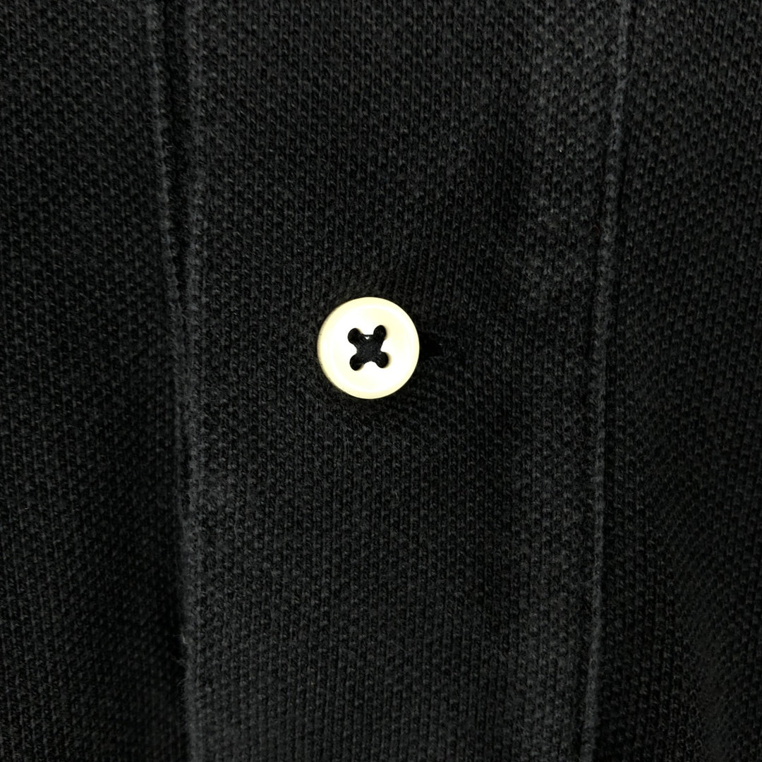 Ralph Lauren POLO RALPH LAUREN long-sleeved polo shirt, men's size L cotton black type Vintage Second Hand