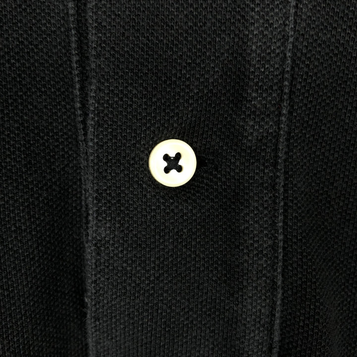 Ralph Lauren POLO RALPH LAUREN long-sleeved polo shirt, men's size L cotton black type Vintage Second Hand