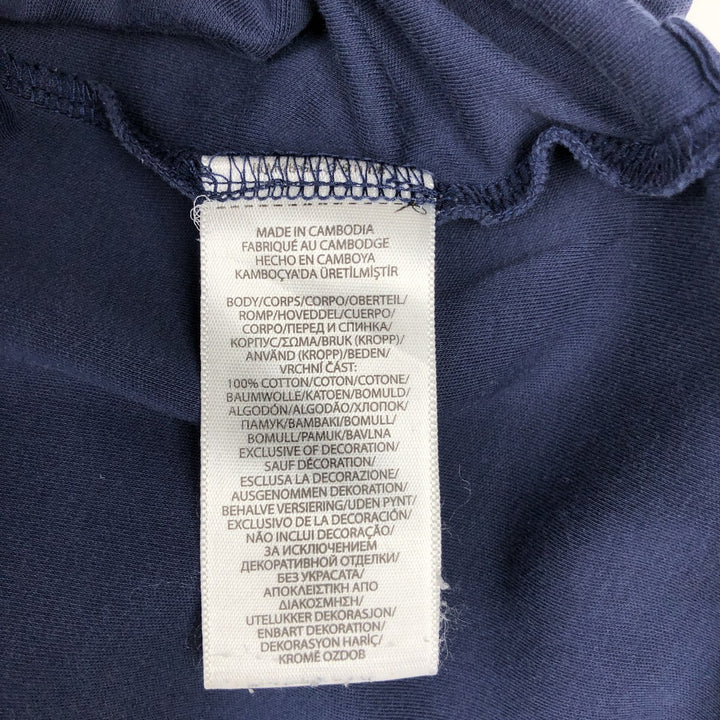Ralph Lauren POLO RALPH LAUREN SLIM FIT long-sleeved polo shirt, men's size XL cotton navy blue type Vintage Second Hand