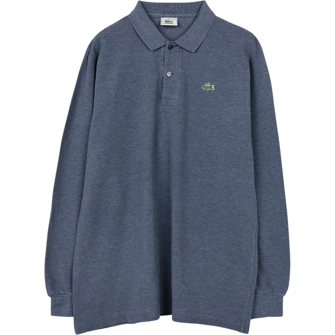Lacoste LACOSTE Long Sleeve Polo Shirt Size 4 Men's M cotton blue type Vintage Second Hand