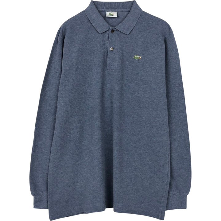 Lacoste LACOSTE Long Sleeve Polo Shirt Size 4 Men's M cotton blue type Vintage Second Hand