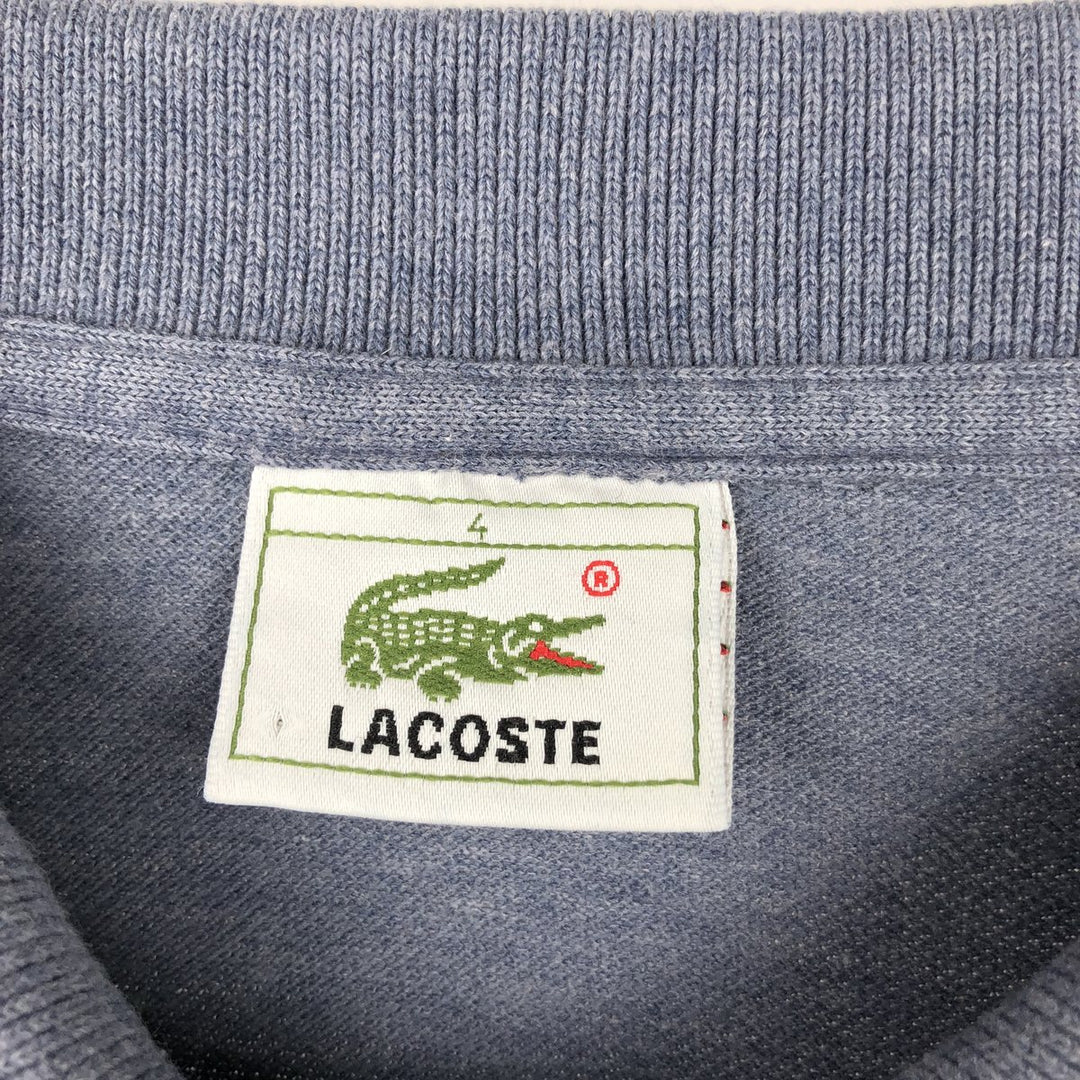 Lacoste LACOSTE Long Sleeve Polo Shirt Size 4 Men's M cotton blue type Vintage Second Hand