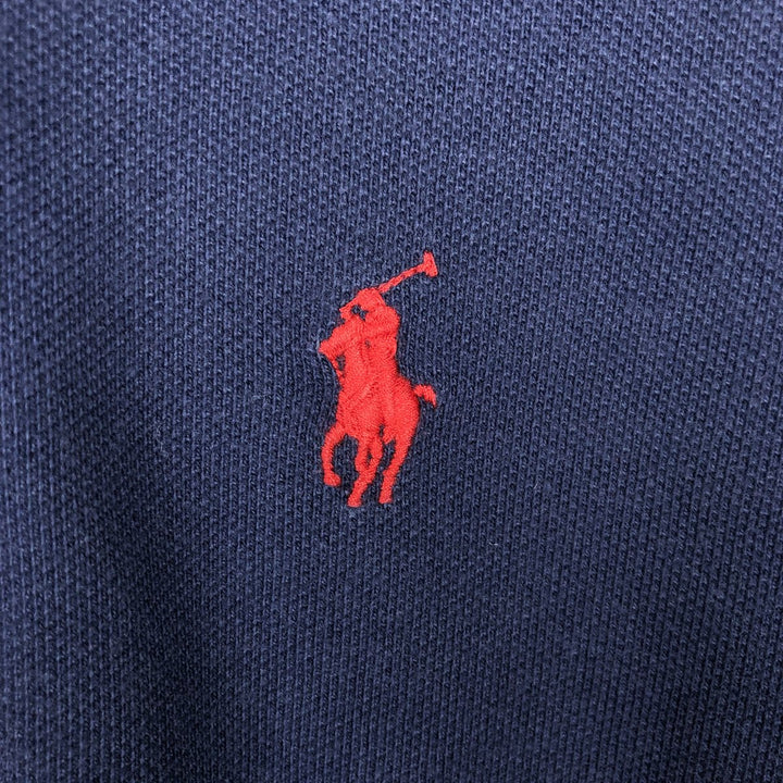 Ralph Lauren POLO RALPH LAUREN Long Sleeve Polo Shirt Men's XL cotton navy blue type Vintage Second Hand