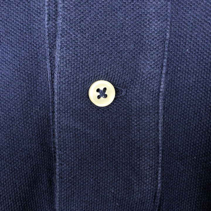 Ralph Lauren POLO RALPH LAUREN Long Sleeve Polo Shirt Men's XL cotton navy blue type Vintage Second Hand