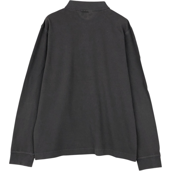 Lacoste Sport Long-Sleeve Polo Shirt, FR 5 (US L, equivalent to men's L) cotton Charcoal Vintage Second Hand