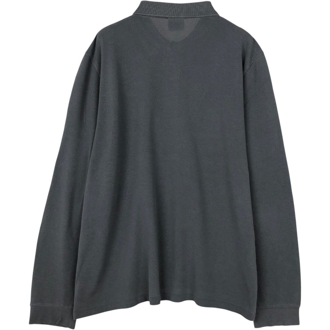 Lacoste LACOSTE Long Sleeve Polo Shirt Size 5 (Men's Size L) cotton Charcoal Vintage Second Hand