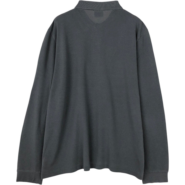 Lacoste LACOSTE Long Sleeve Polo Shirt Size 5 (Men's Size L) cotton Charcoal Vintage Second Hand