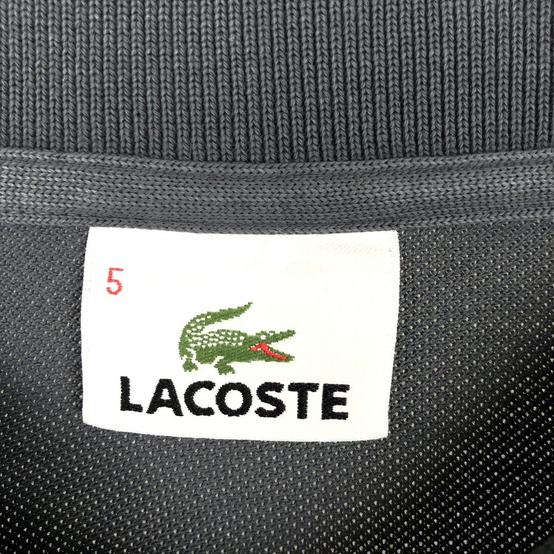 Lacoste LACOSTE Long Sleeve Polo Shirt Size 5 (Men's Size L) cotton Charcoal Vintage Second Hand