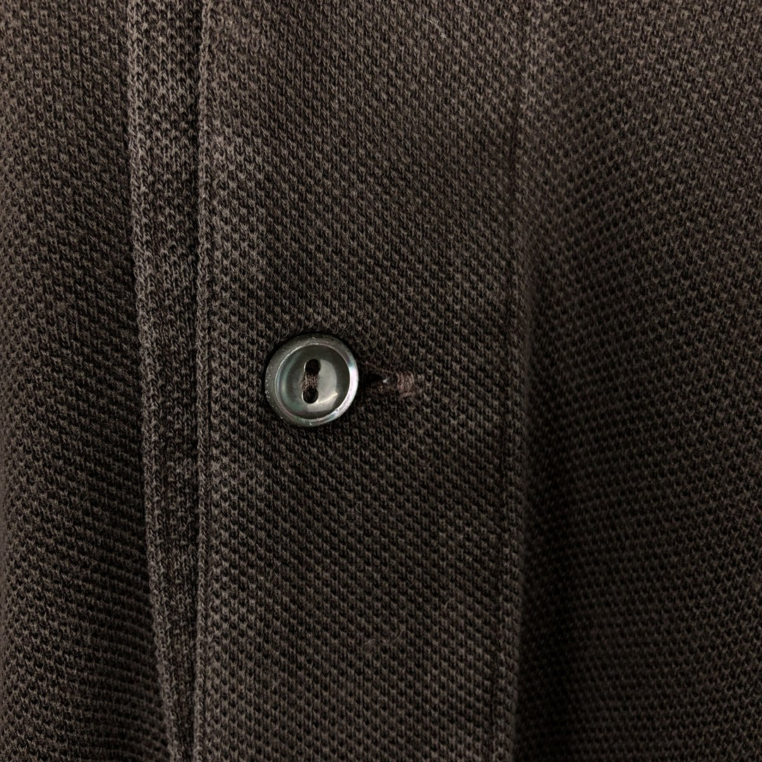 Lacoste LACOSTE Long Sleeve Polo Shirt Size 5 (Men's Size L) cotton black type Vintage Second Hand