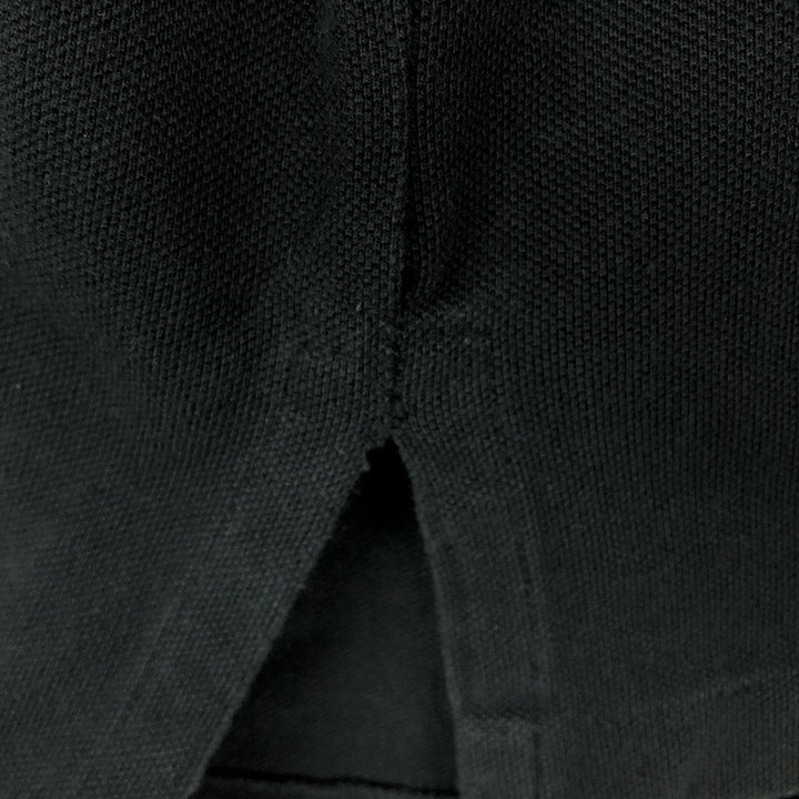 Ralph Lauren CUSTOM FIT Long-Sleeve Polo Shirt, Men's Size XL (approx.) cotton black type Vintage Second Hand