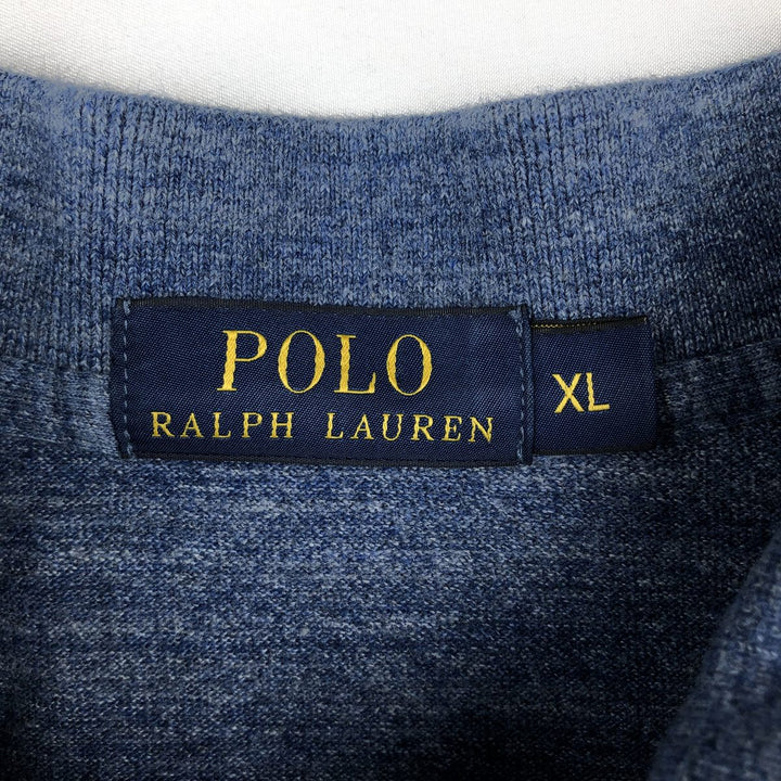 Ralph Lauren POLO RALPH LAUREN Long Sleeve Polo Shirt Men's XL cotton blue type Vintage Second Hand