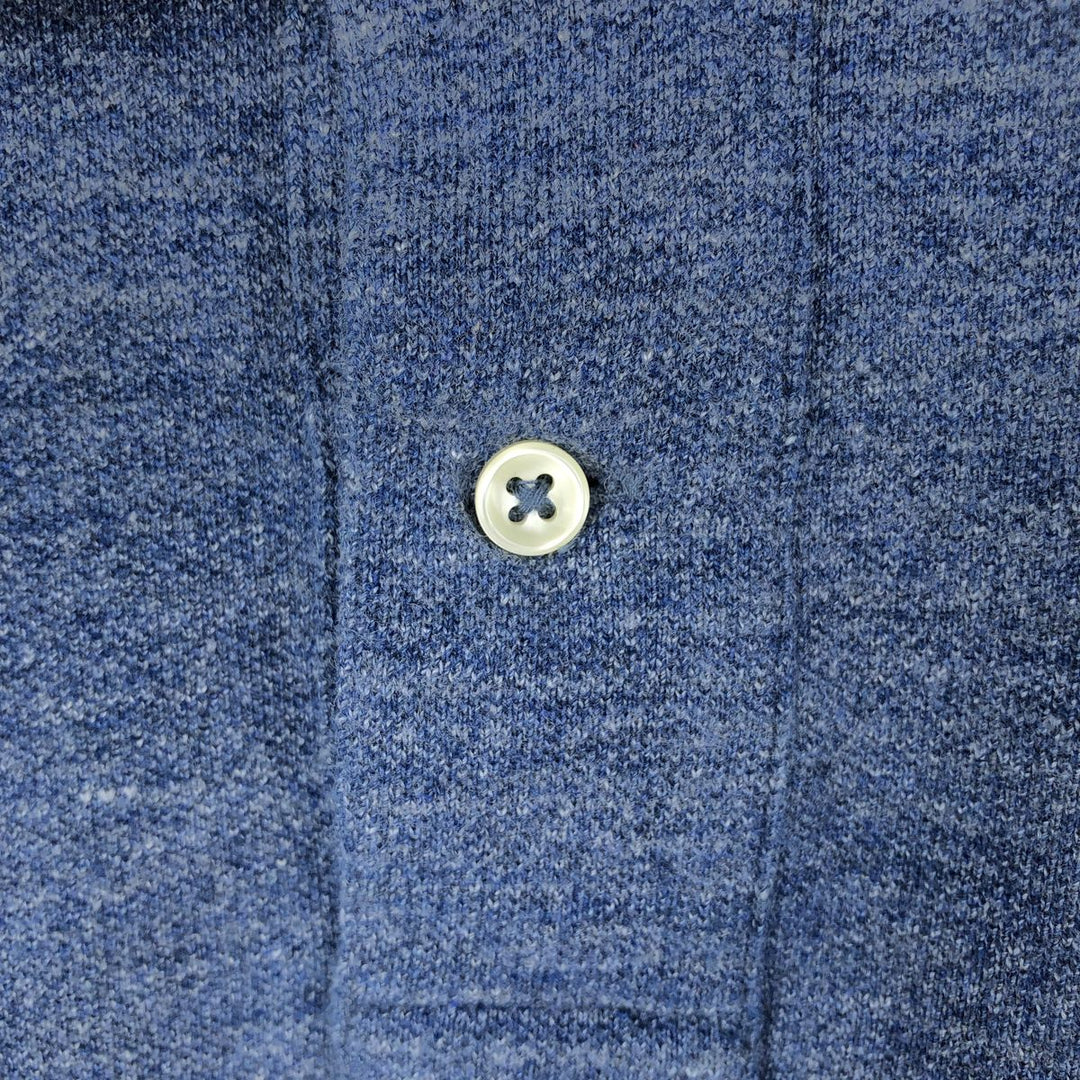 Ralph Lauren POLO RALPH LAUREN Long Sleeve Polo Shirt Men's XL cotton blue type Vintage Second Hand