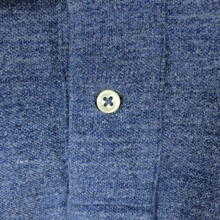 Ralph Lauren POLO RALPH LAUREN Long Sleeve Polo Shirt Men's XL cotton blue type Vintage Second Hand