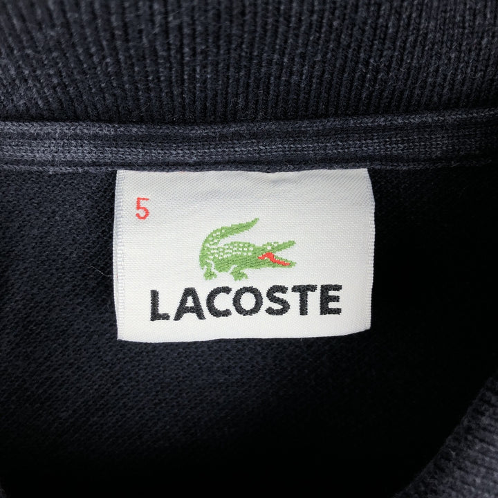 Lacoste Multi-stripe Long-Sleeve Striped Polo Shirt, Size 5 (Men's M equivalent) cotton brown type Vintage Second Hand