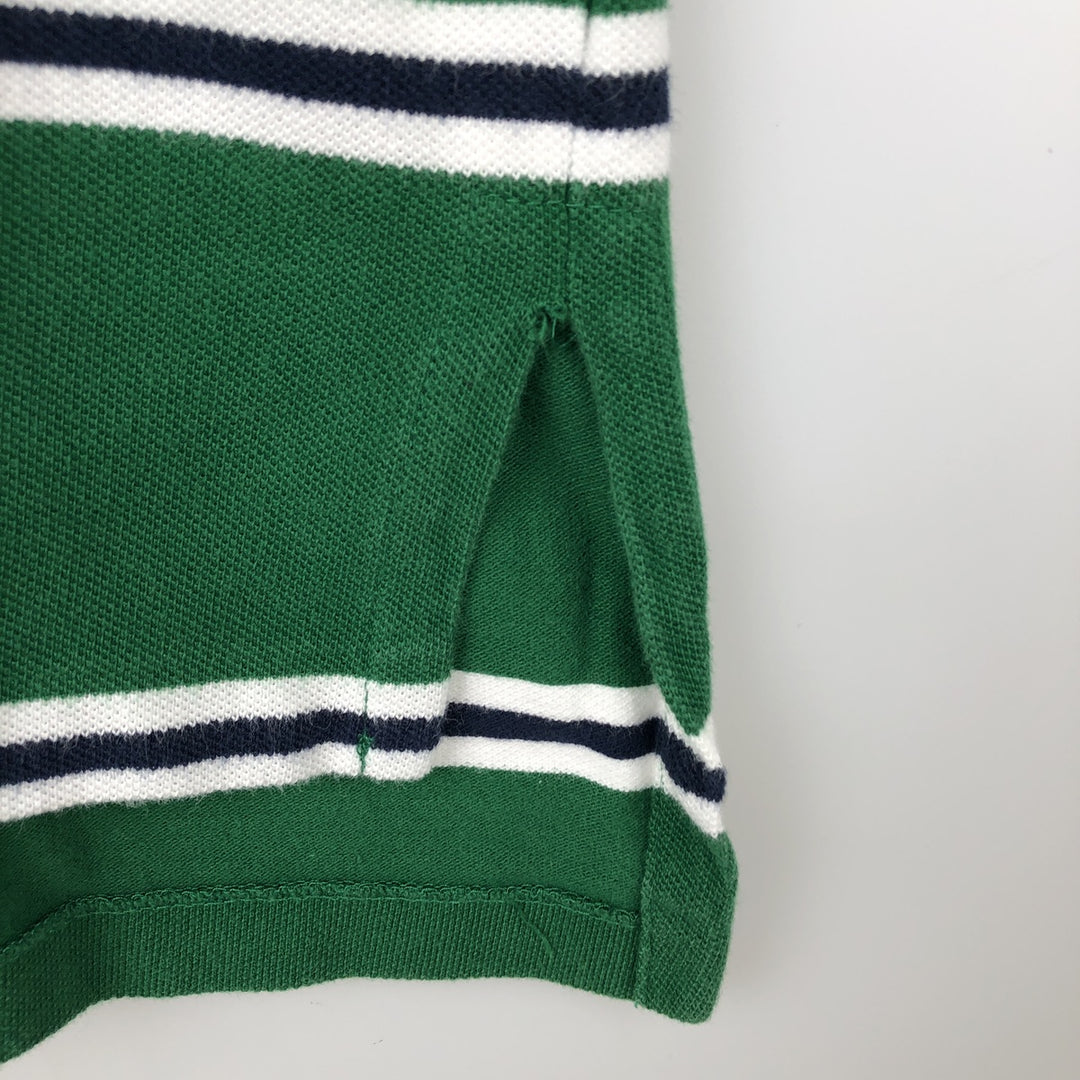 Ralph Lauren POLO by Ralph Lauren Long Sleeve Striped Polo Shirt Men's XL cotton green type Vintage Second Hand