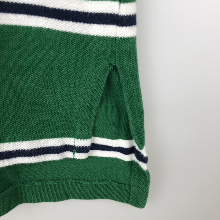 Ralph Lauren POLO by Ralph Lauren Long Sleeve Striped Polo Shirt Men's XL cotton green type Vintage Second Hand