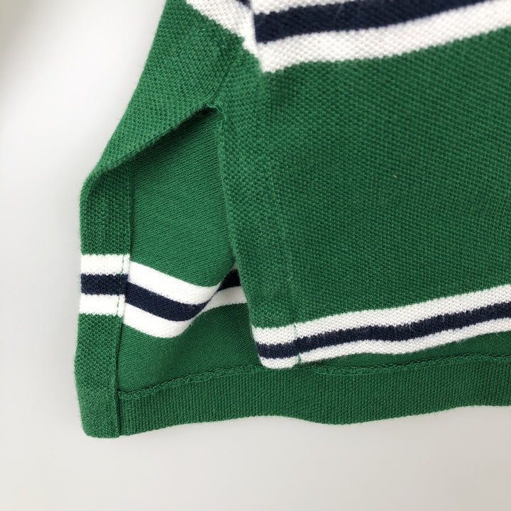 Ralph Lauren POLO by Ralph Lauren Long Sleeve Striped Polo Shirt Men's XL cotton green type Vintage Second Hand