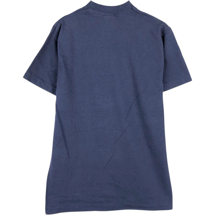 2000'S Fruit of the Loom message print T-shirt, men's size M (approx.) cotton navy blue type Vintage Second Hand