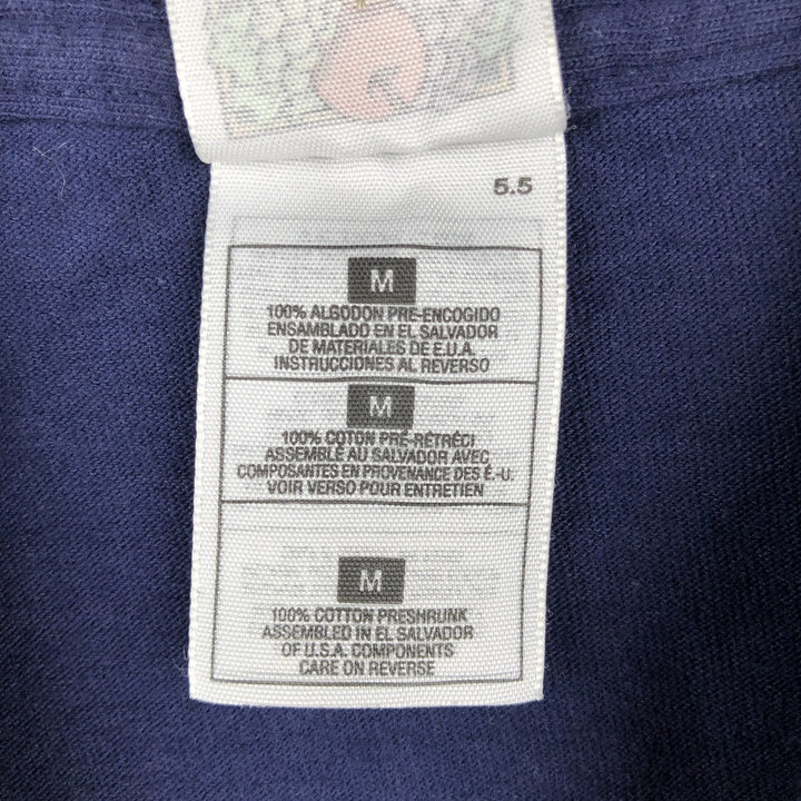2000'S Fruit of the Loom message print T-shirt, men's size M (approx.) cotton navy blue type Vintage Second Hand