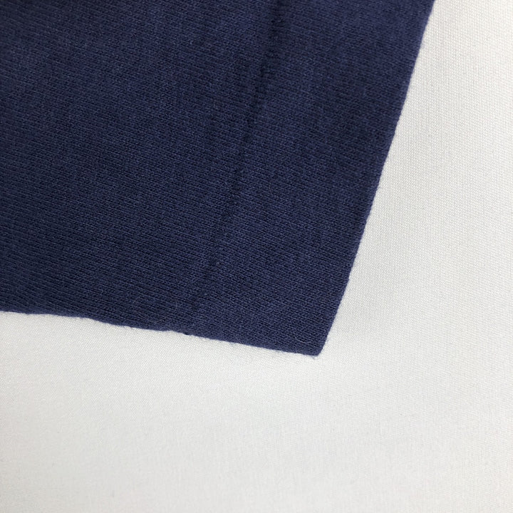 2000'S Fruit of the Loom message print T-shirt, men's size M (approx.) cotton navy blue type Vintage Second Hand