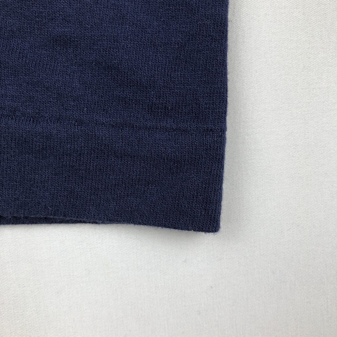 2000'S Fruit of the Loom message print T-shirt, men's size M (approx.) cotton navy blue type Vintage Second Hand