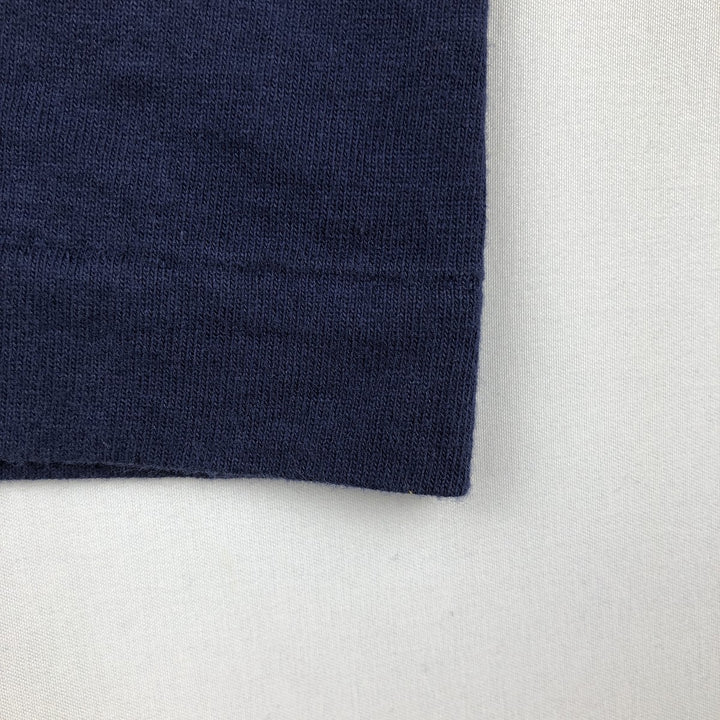 2000'S Fruit of the Loom message print T-shirt, men's size M (approx.) cotton navy blue type Vintage Second Hand