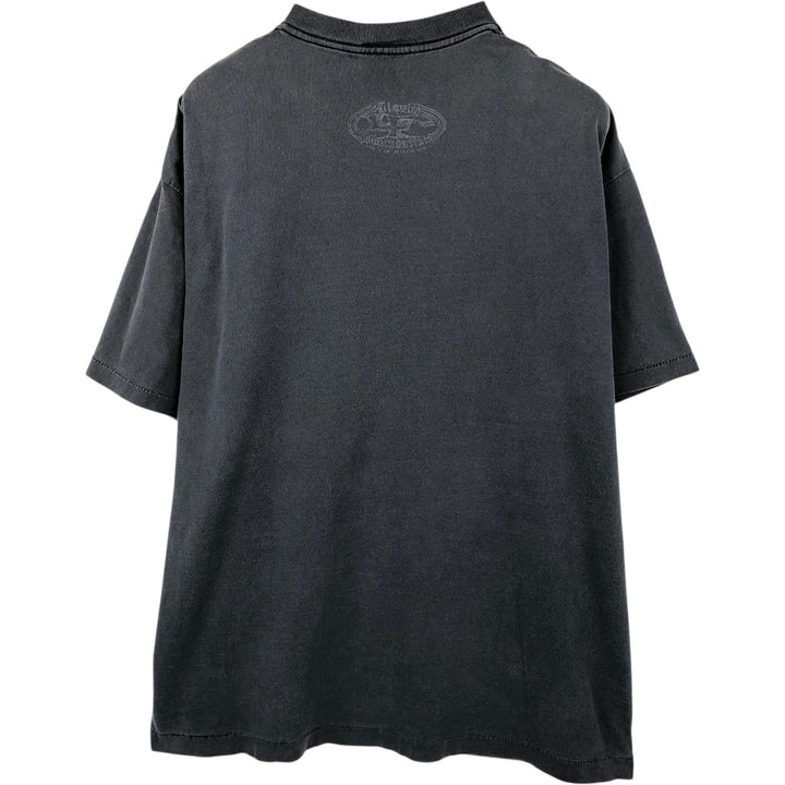 90'S SOF TEE Message Print T-Shirt, Made in USA, Men's XL equivalent, Vintage cotton Charcoal Vintage Second Hand