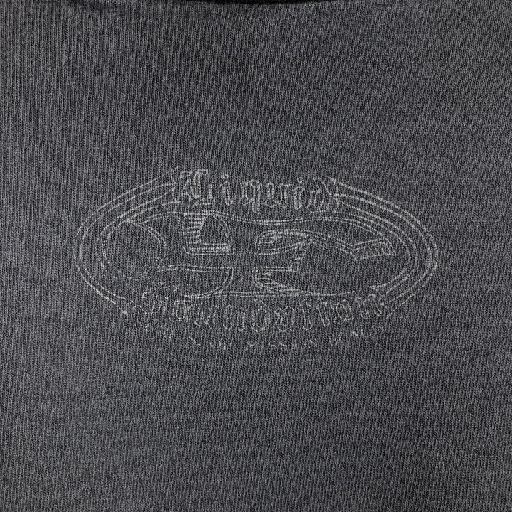 90'S SOF TEE Message Print T-Shirt, Made in USA, Men's XL equivalent, Vintage cotton Charcoal Vintage Second Hand