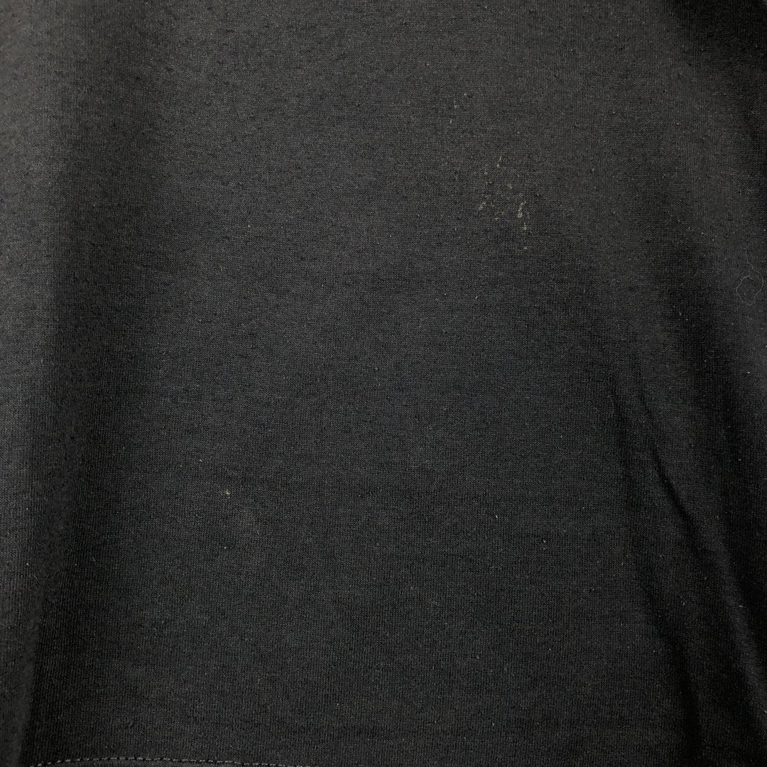 90'S Russell JERZEES Message Print T-Shirt, Made in USA, Men's XL (approx.), Vintage polyester black type Vintage Second Hand