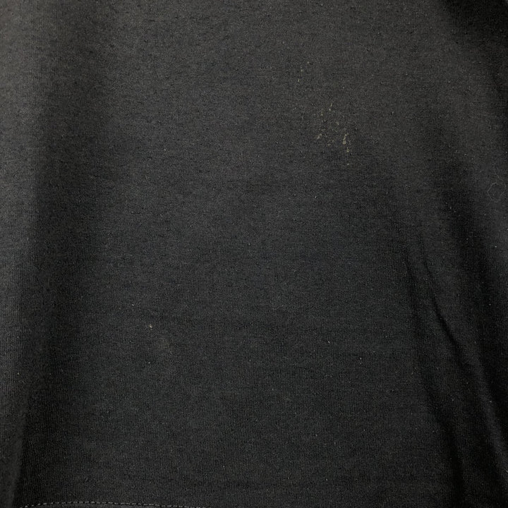 90'S Russell JERZEES Message Print T-Shirt, Made in USA, Men's XL (approx.), Vintage polyester black type Vintage Second Hand