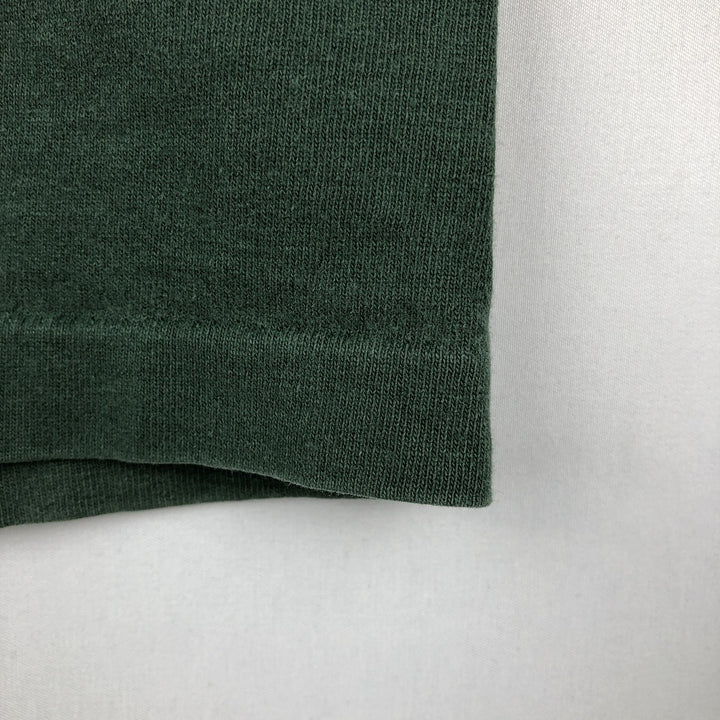 ~90'S Savvy Message Print T-Shirt, Made in USA, Men's Size L (Equivalent), Vintage cotton Green type dark green Vintage Second Hand