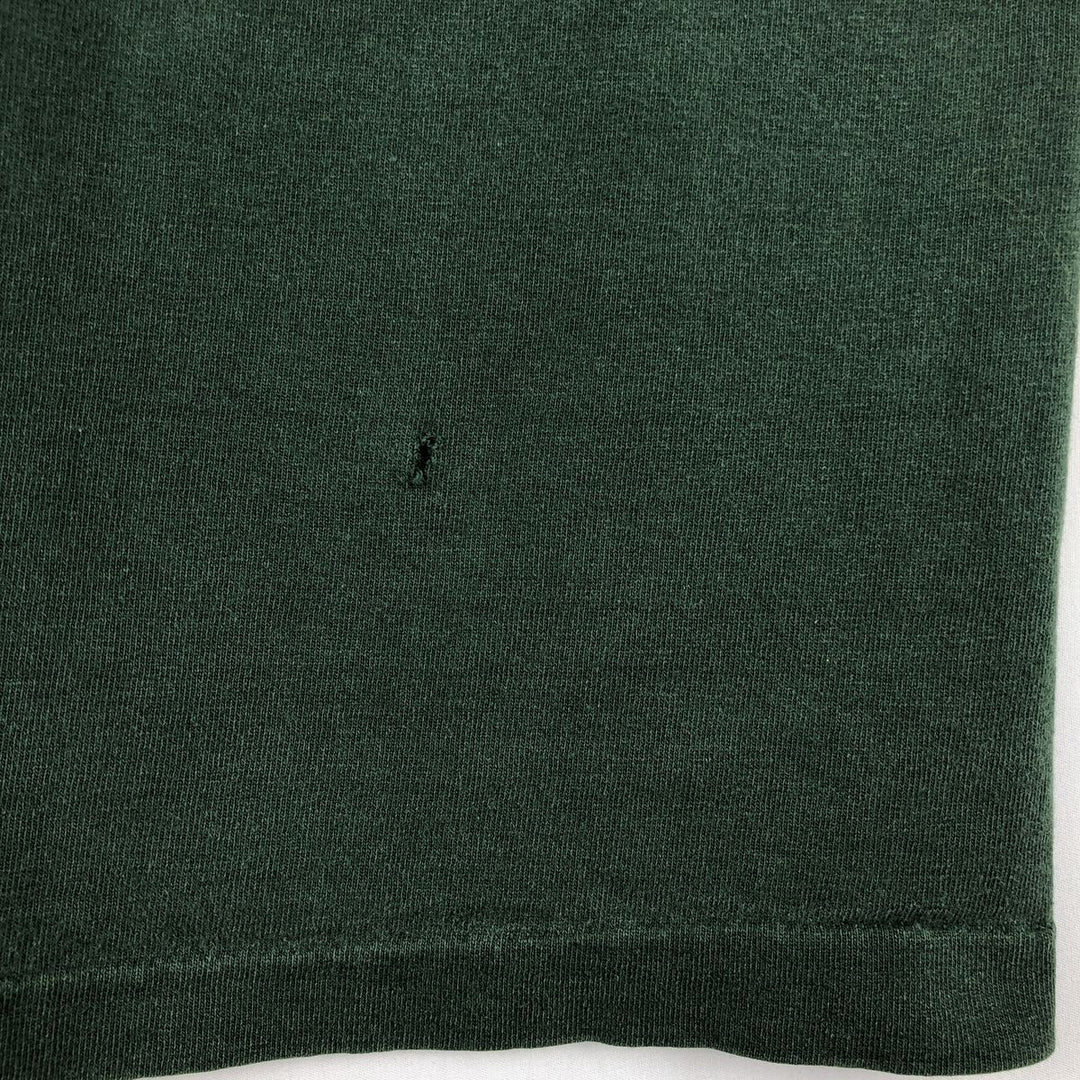 ~90'S Savvy Message Print T-Shirt, Made in USA, Men's Size L (Equivalent), Vintage cotton Green type dark green Vintage Second Hand
