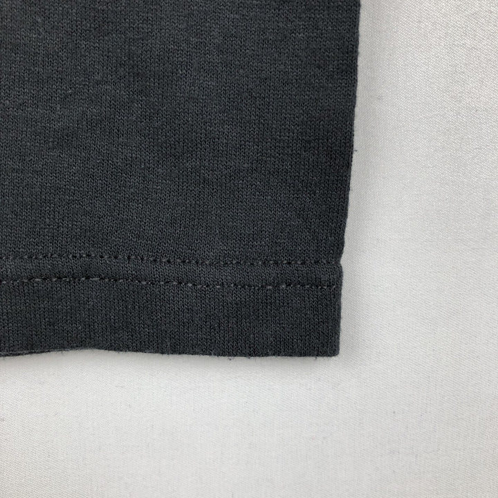 80s-90'S Jerzees Message Print T-Shirt, Made in USA, Men's XXL equivalent, Vintage cotton black type Vintage Second Hand
