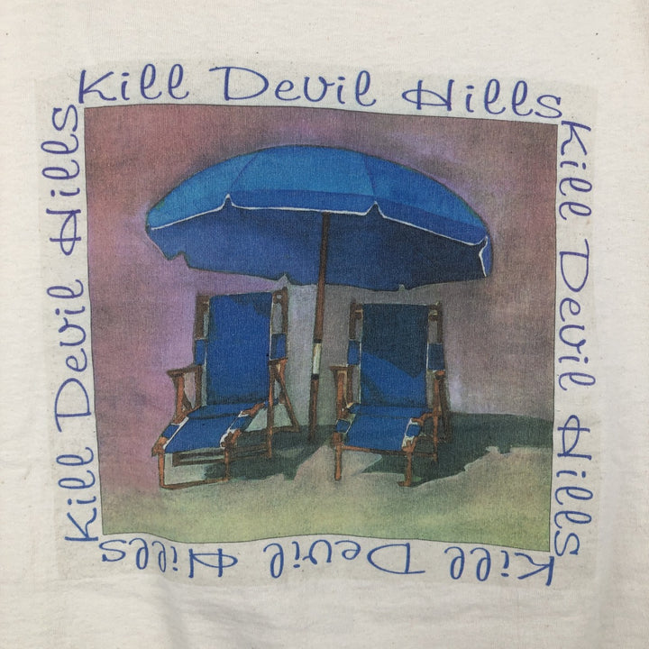 90'S ONEITA Message Print T-Shirt, Made in USA, Men's Size L, Vintage cotton ivory Vintage Second Hand