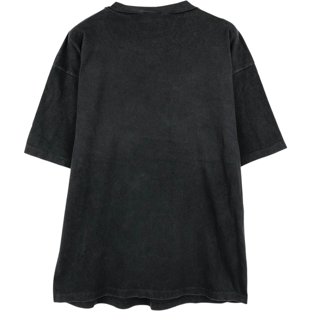 ~90'S CONTRE COURANT PARIS Zofia Rostad Art T-shirt, Men's Size M (approx.), Vintage unclear black type Vintage Second Hand