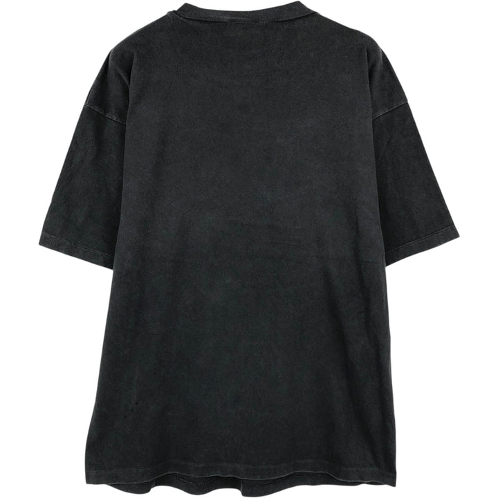~90'S CONTRE COURANT PARIS Zofia Rostad Art T-shirt, Men's Size M (approx.), Vintage unclear black type Vintage Second Hand