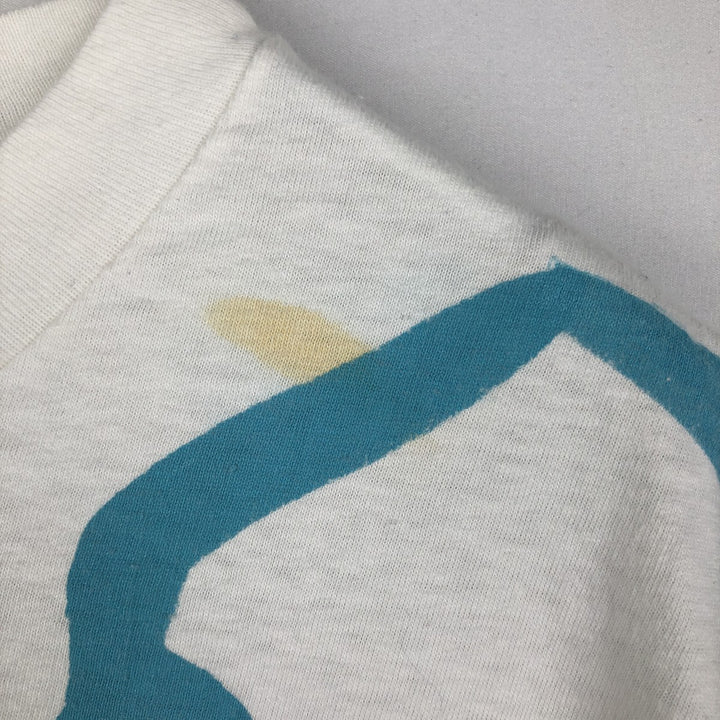 90'S Vintage Art T-Shirt, Men's Size Medium unclear white type Vintage Second Hand