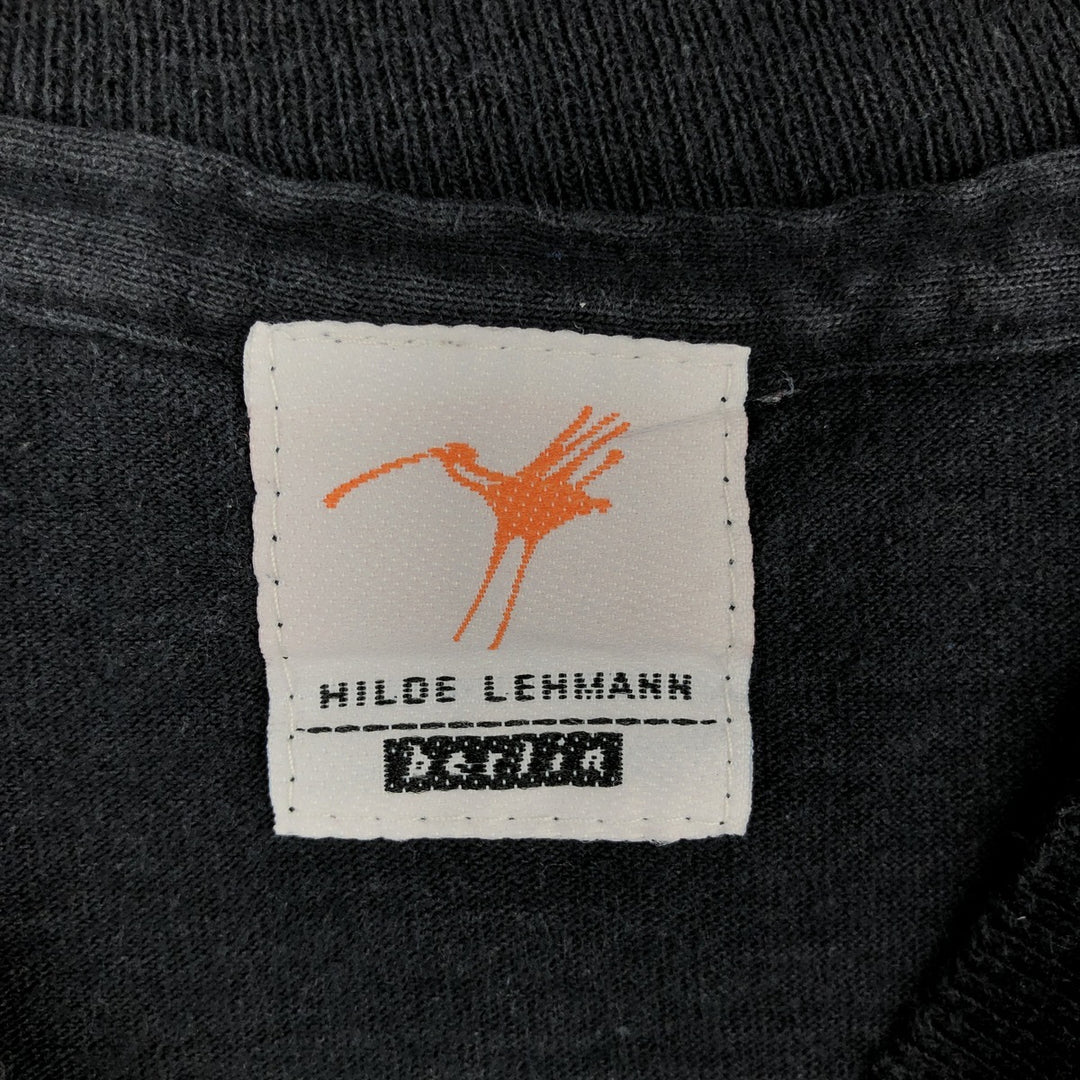 ~90'S HILDE LEHMANN Art T-shirt, Men's Size M (approx.), Vintage unclear black type Vintage Second Hand