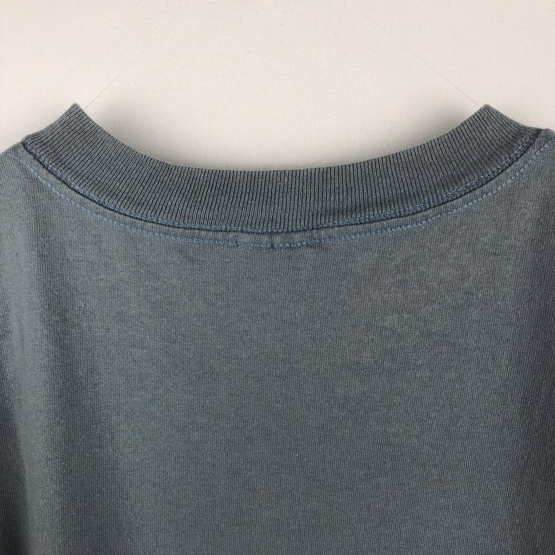 90'S HL Miller TOTAL TEE Cape May Floral Sunflower Art T-Shirt Made in USA Men's XXL equivalent Vintage cotton gray type Vintage Second Hand