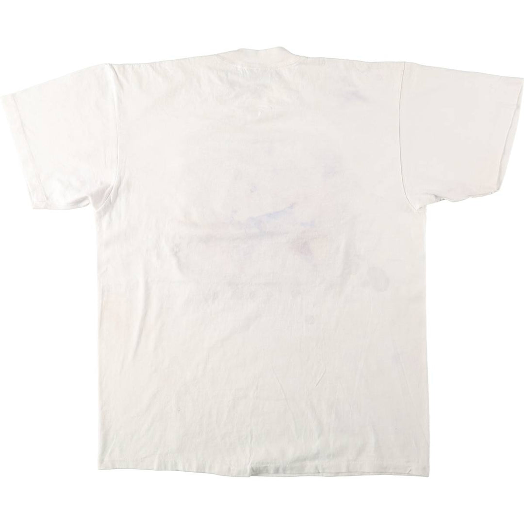 90'S ONEITA POWER-T Printed T-shirt, Men's XL, Vintage cotton white type Vintage Second Hand