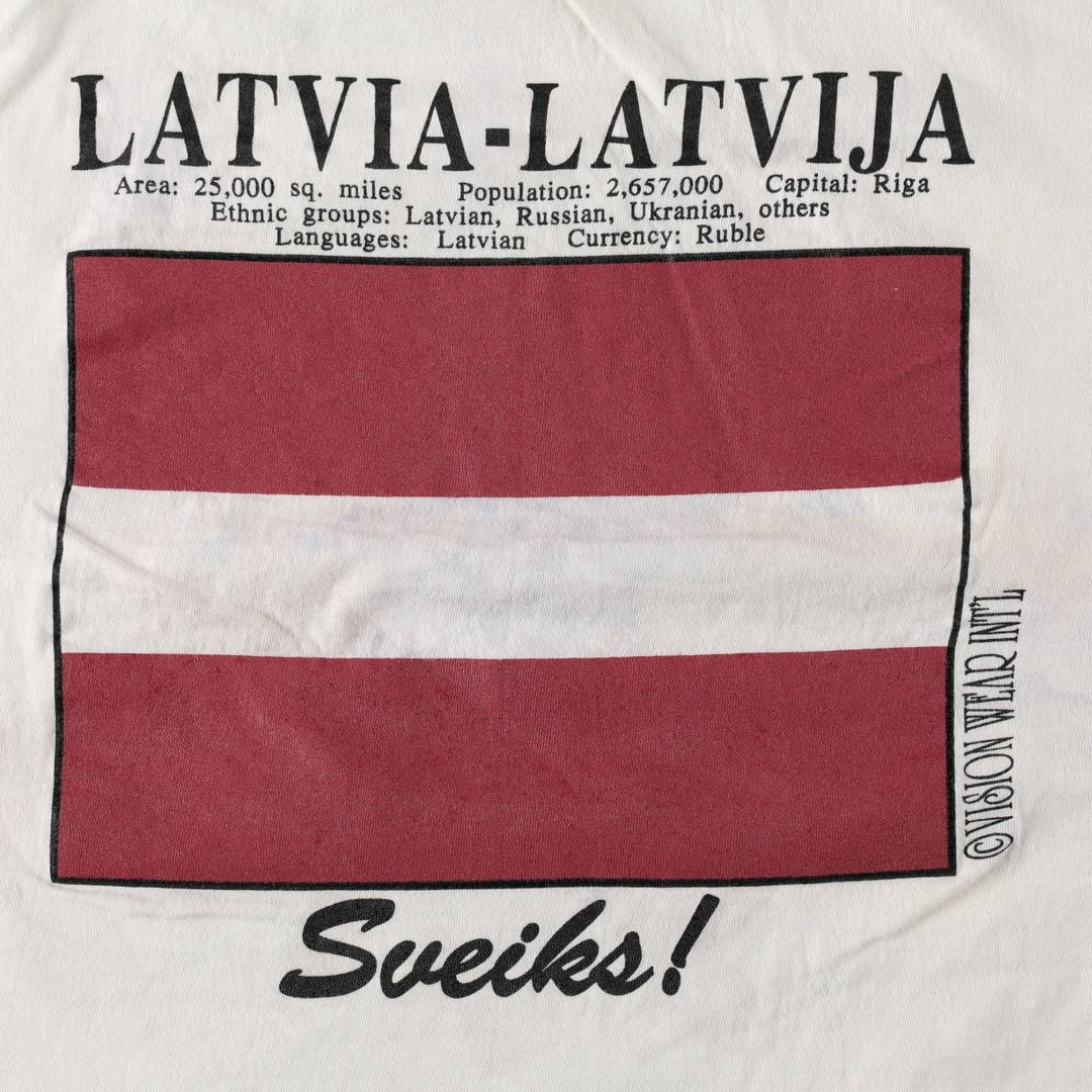 90'S ONEITA POWER-T Printed T-shirt, Men's XL, Vintage cotton white type Vintage Second Hand