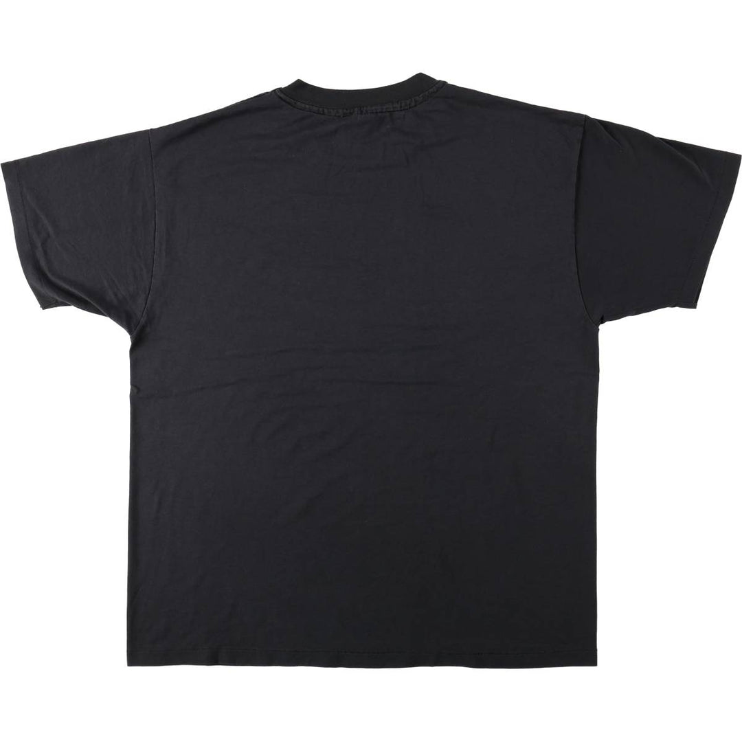 90'S Hanes HEAVYWEIGHT 50 cotton black type Vintage Second Hand