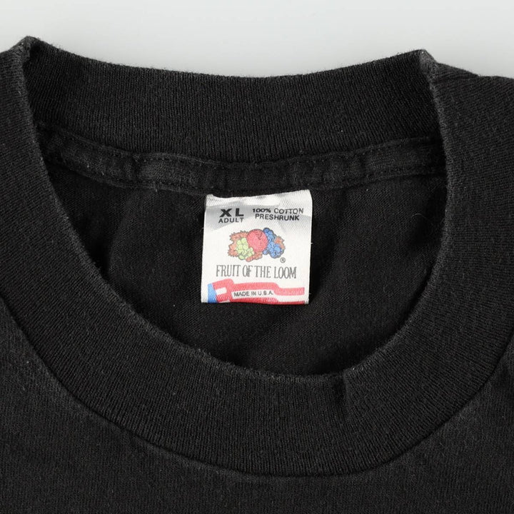 90'S Fruit of the Loom Alberto Advertising T-Shirt, Made in USA, Men's XL equivalent, Vintage cotton black type Vintage Second Hand